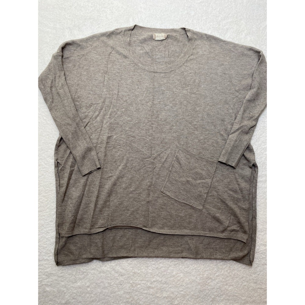 Altar'd State Long Sleeve Tunic Top w/ Pocket Brown Oversized Small Medium Flaws